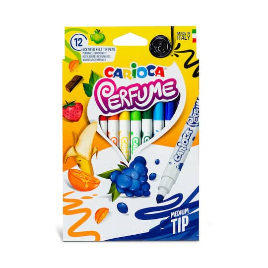 CARIOCA® Perfume 12 Scented Washable Felt Tip Pens Set